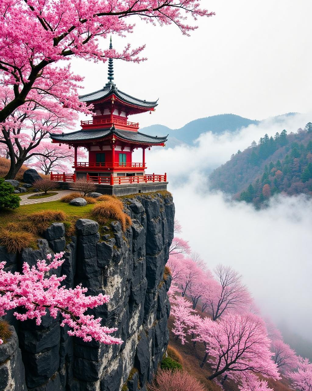 Cherry Blossom Temple